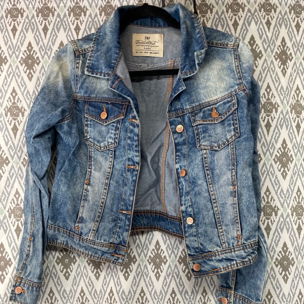 Zara premium wash jean jacket